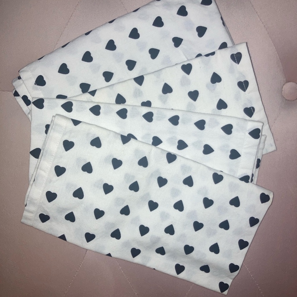 Heart Pattern Cloth Napkins
